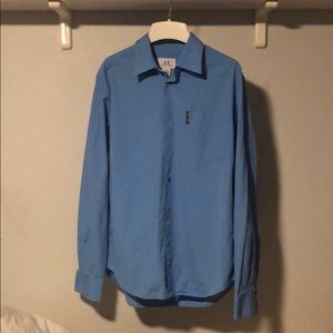 Armani Exchange Blue Dress Shirt
